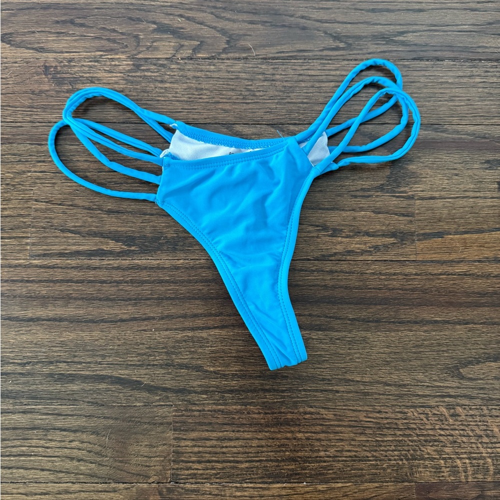 Boutine LA Blue Strappy Bikini Bottom